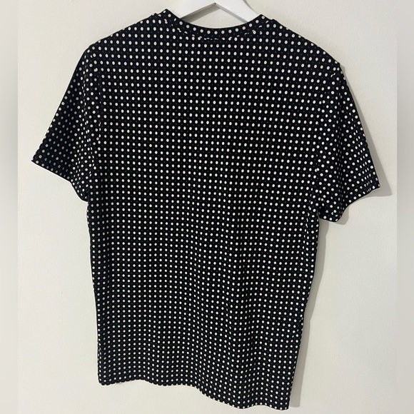 NEW Men black with white dots fashion t-shirt by Express size Small - Picture 4 of 6